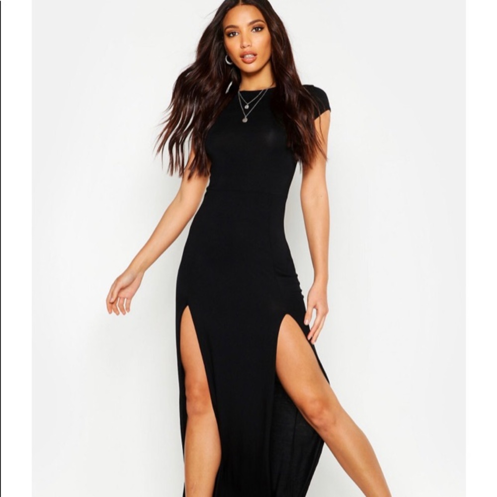 Black maxi dress